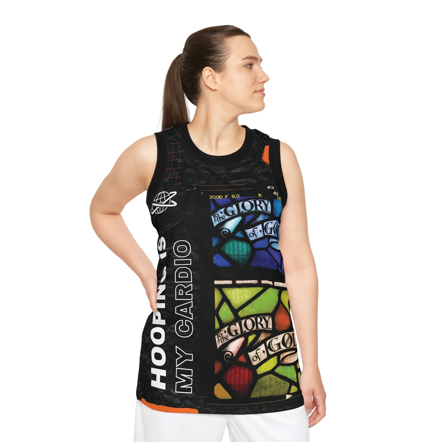 Glory to God Unisex Basketball Jersey