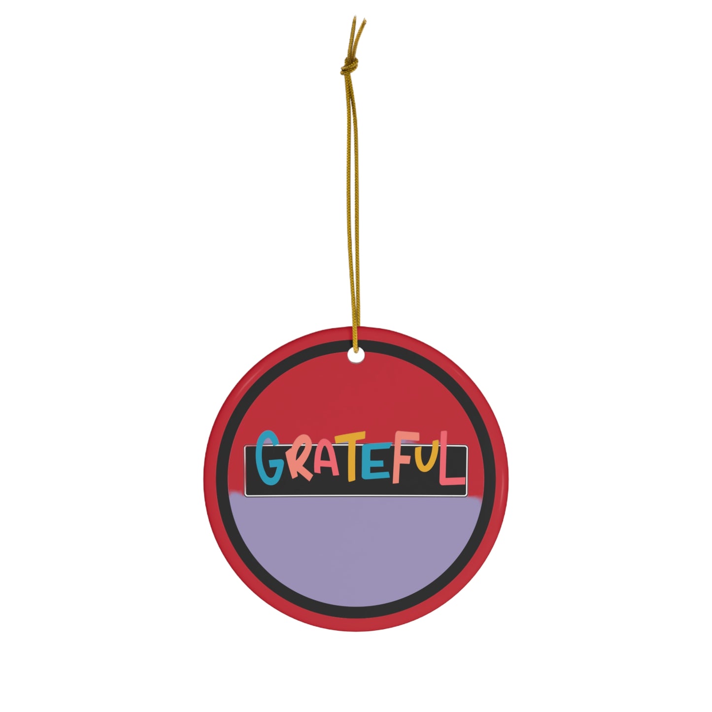 Grateful Ceramic Ornament, 4 Shapes