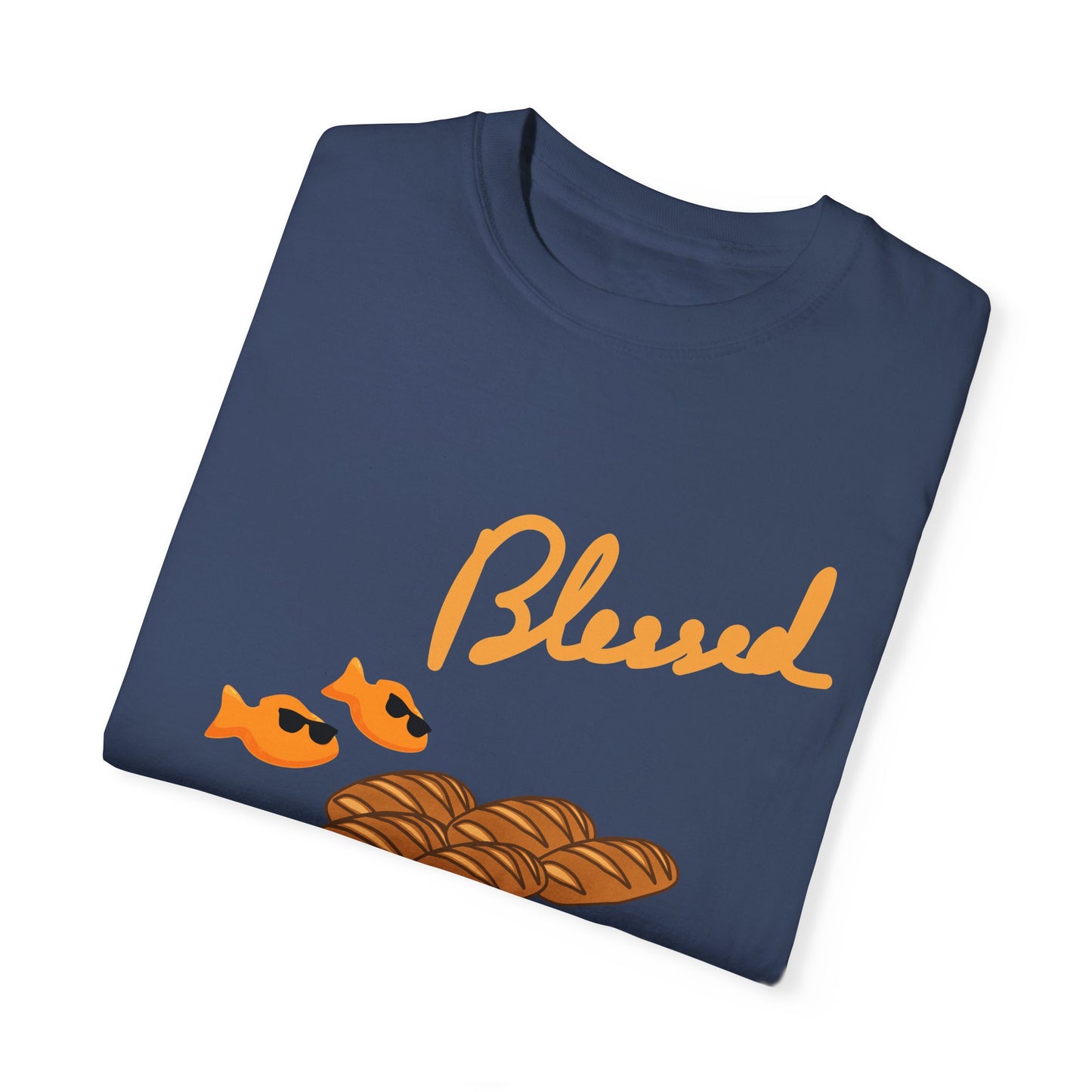 Blessed 2 fish & 5 Loaves T-Shirt – Christian Design | Comfort Colors 1717