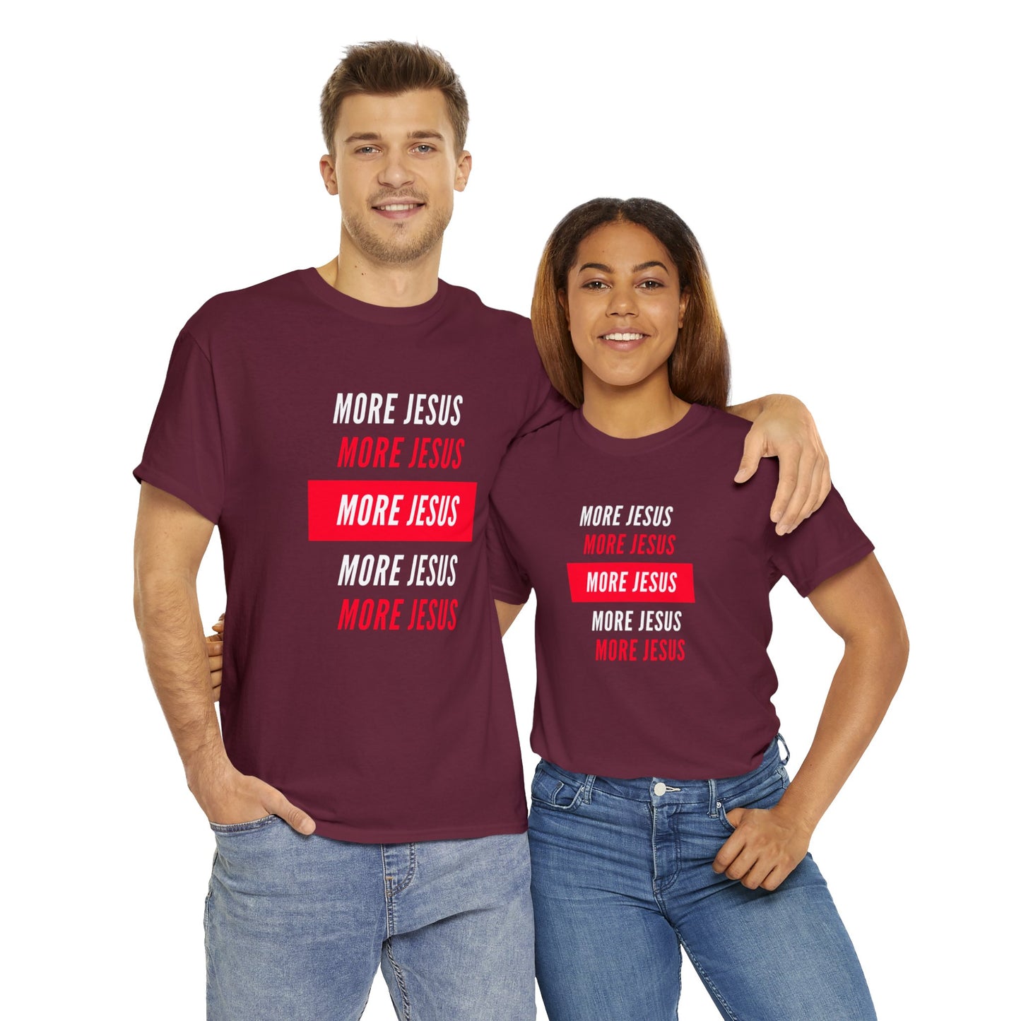 More Jesus Unisex Heavy Cotton Tee