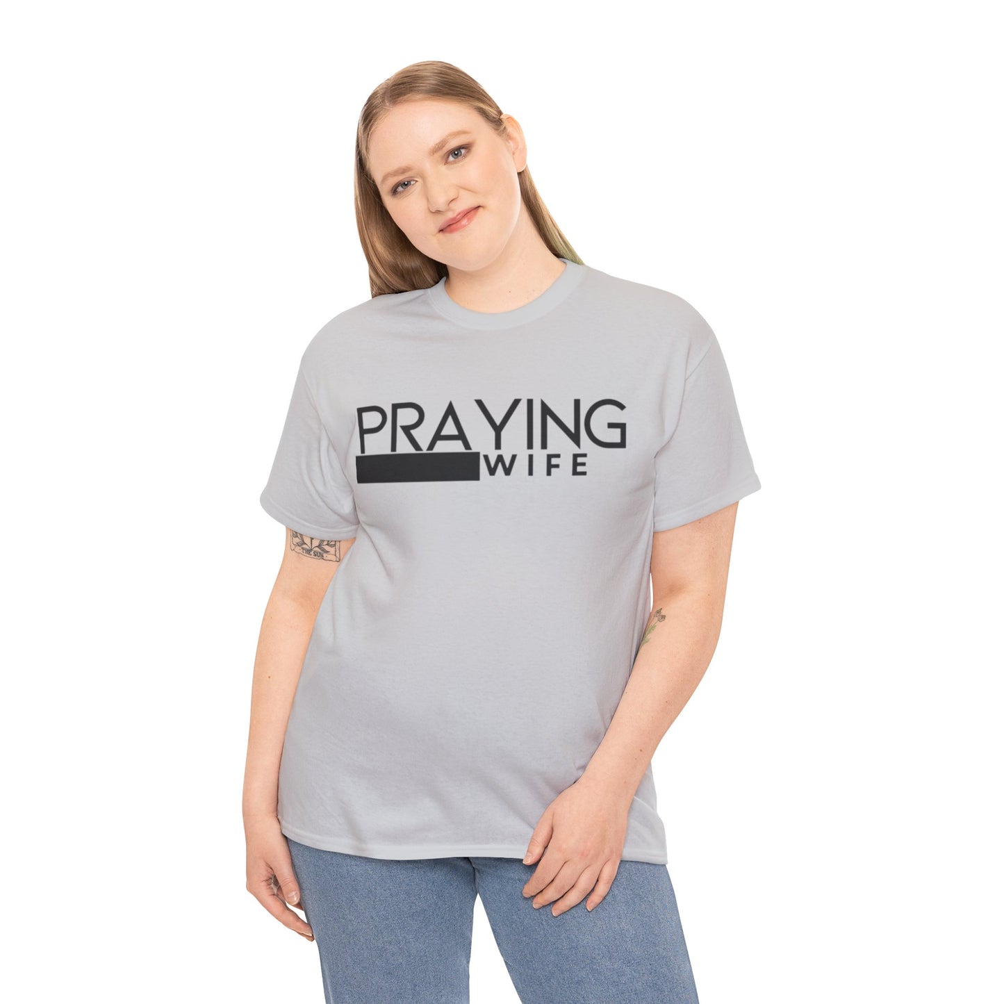 Praying Wife Unisex Heavy Cotton Tee