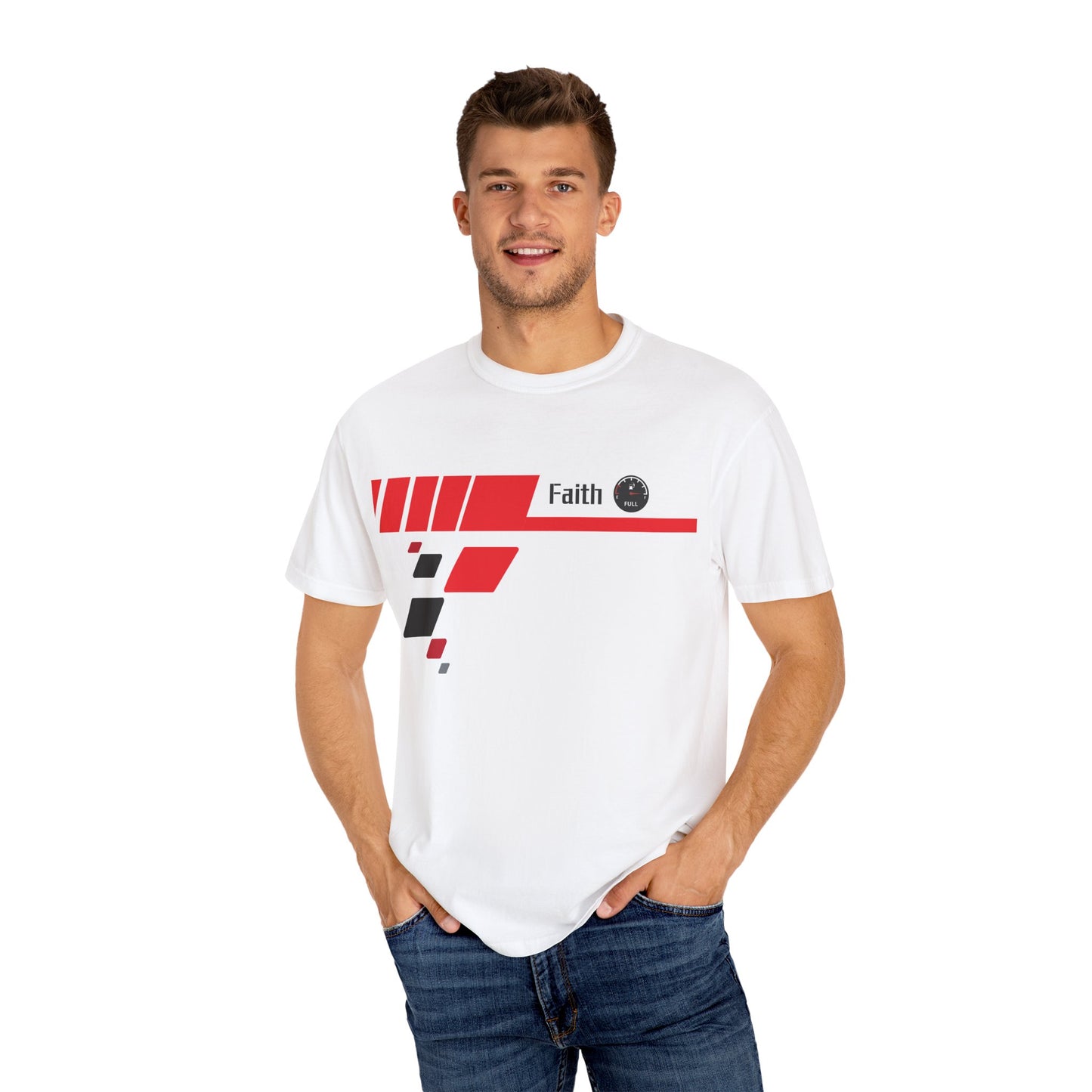 Faith Fuel Race T-Shirt | Comfort Colors 1717 - Christian Design