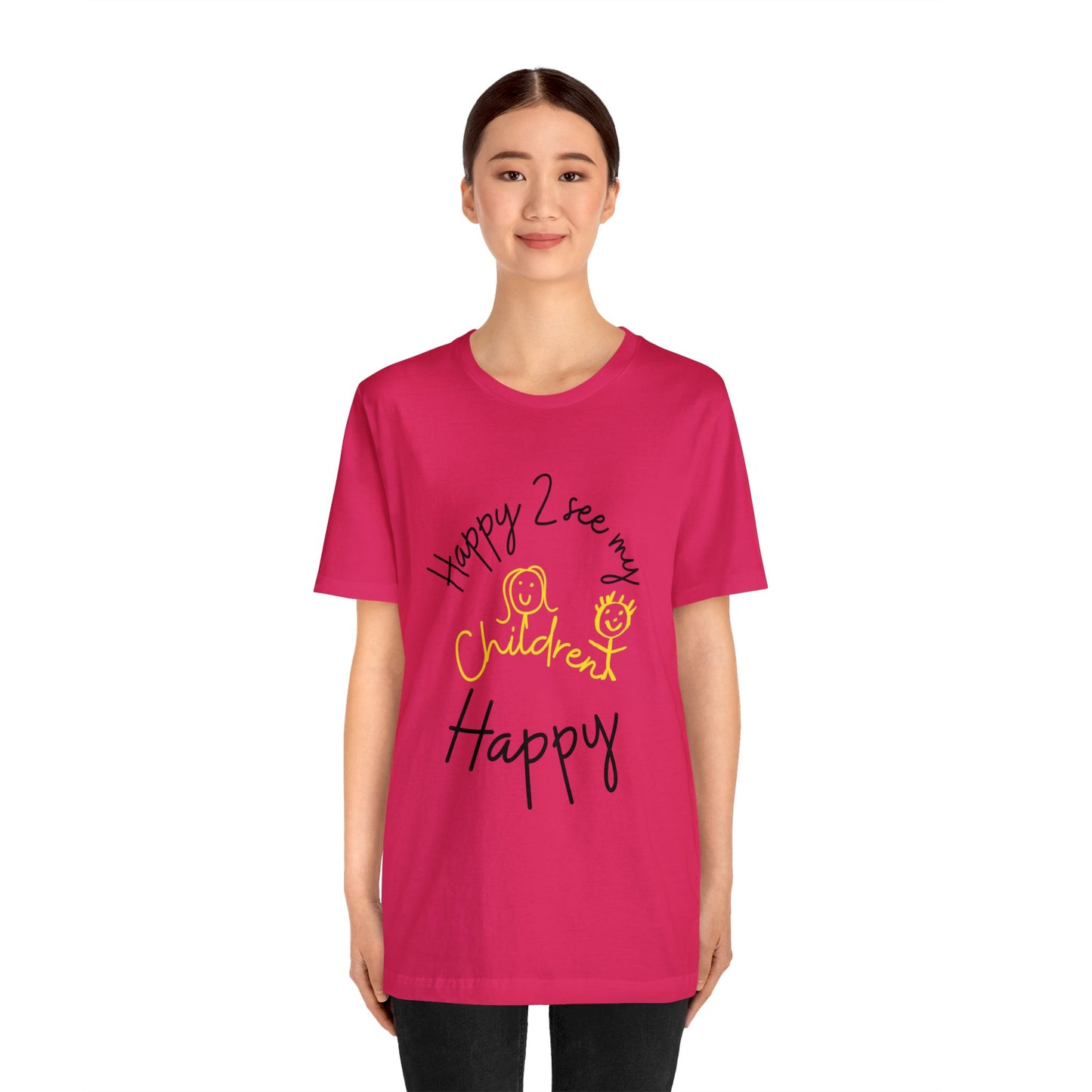 Happy Unisex Jersey Short Sleeve Tee