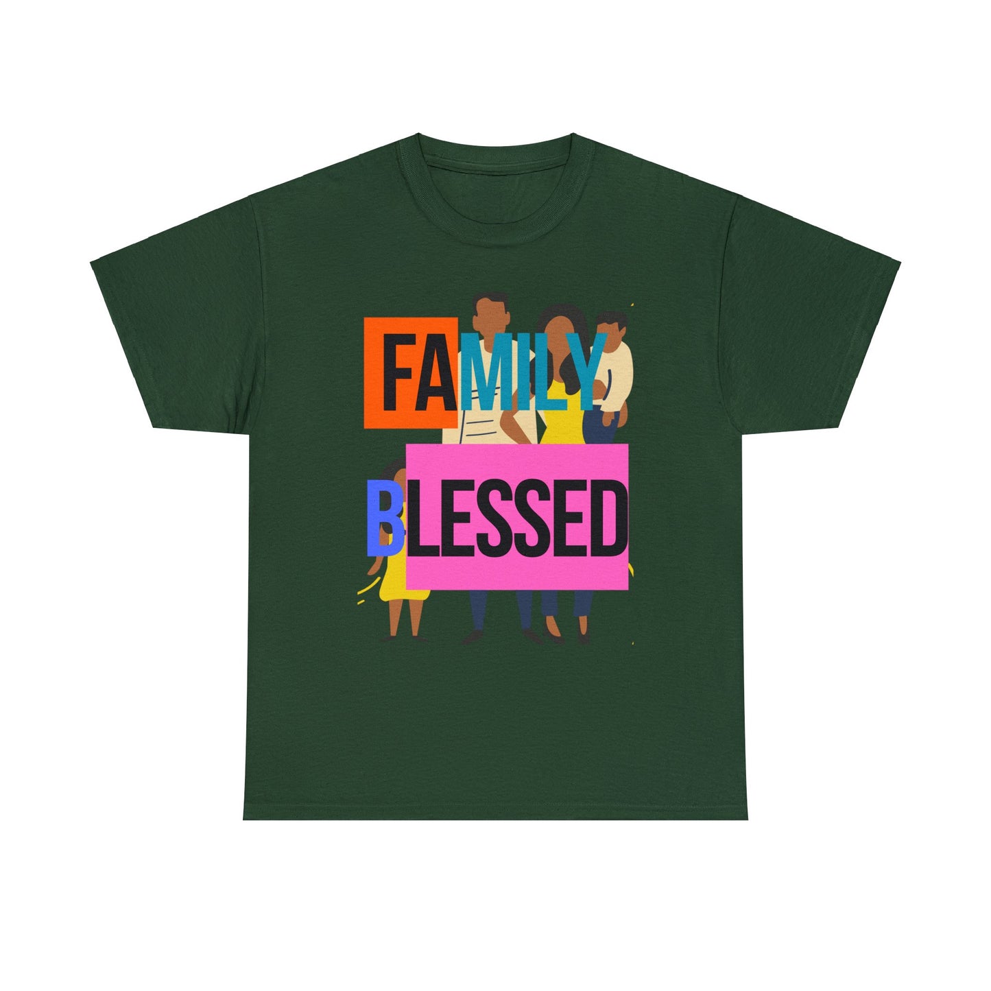 Family Blessed Unisex Heavy Cotton Tee