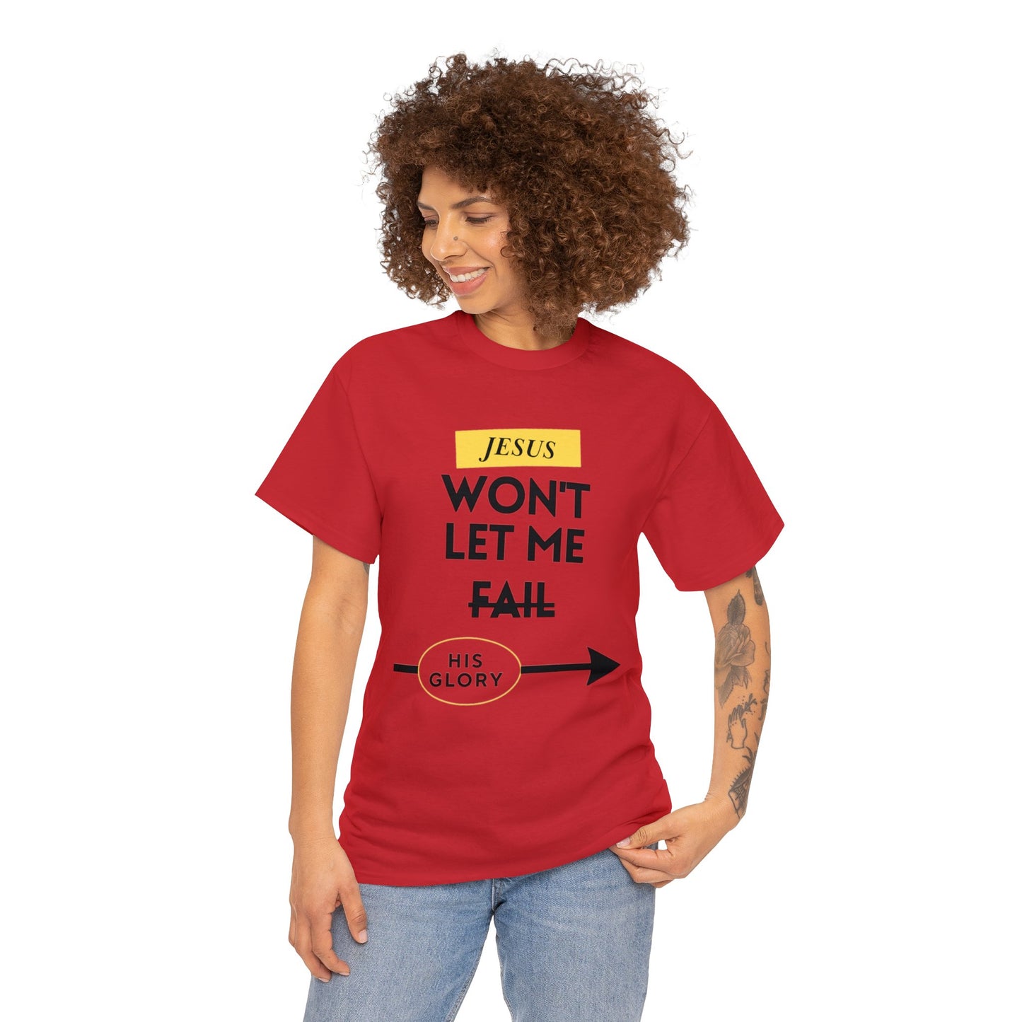 Jesus Won't Let Me Fail  Short-Sleeve T-Shirt