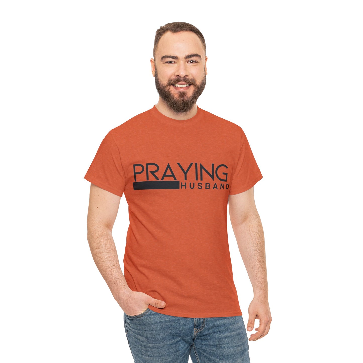 Praying Husband Unisex Heavy Cotton Tee