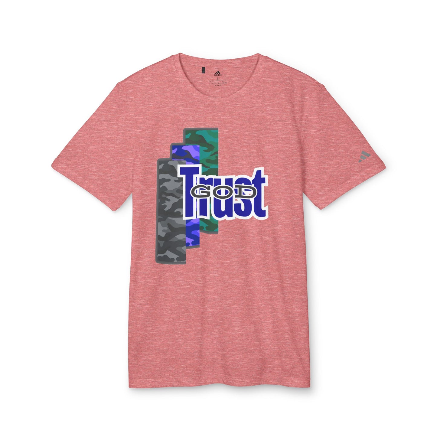 Product Listing: Trust God Camo Faith Tee