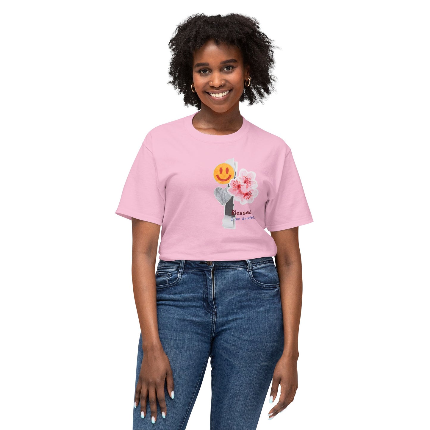 I'm Blessed & Grateful Unisex HD Cotton™ T-Shirt | Positive Vibes Tee