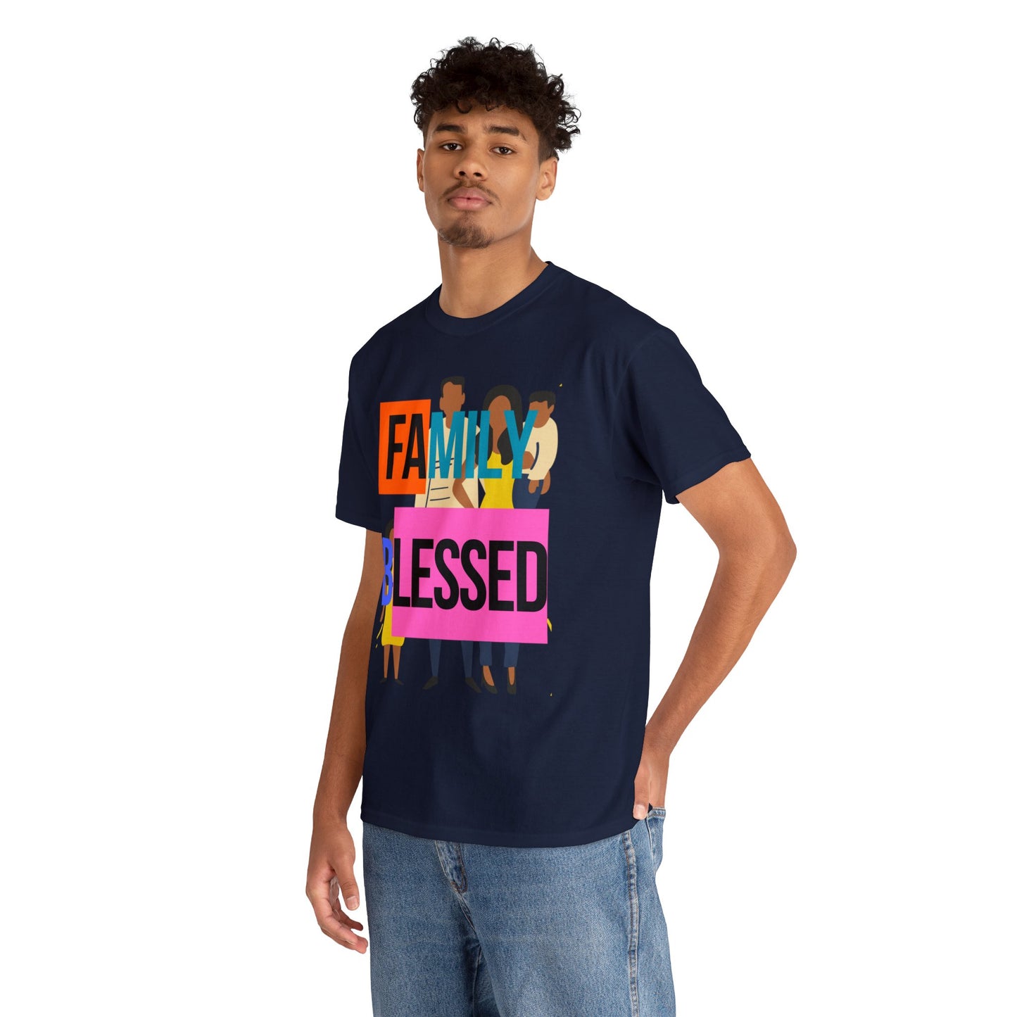 Family Blessed Unisex Heavy Cotton Tee