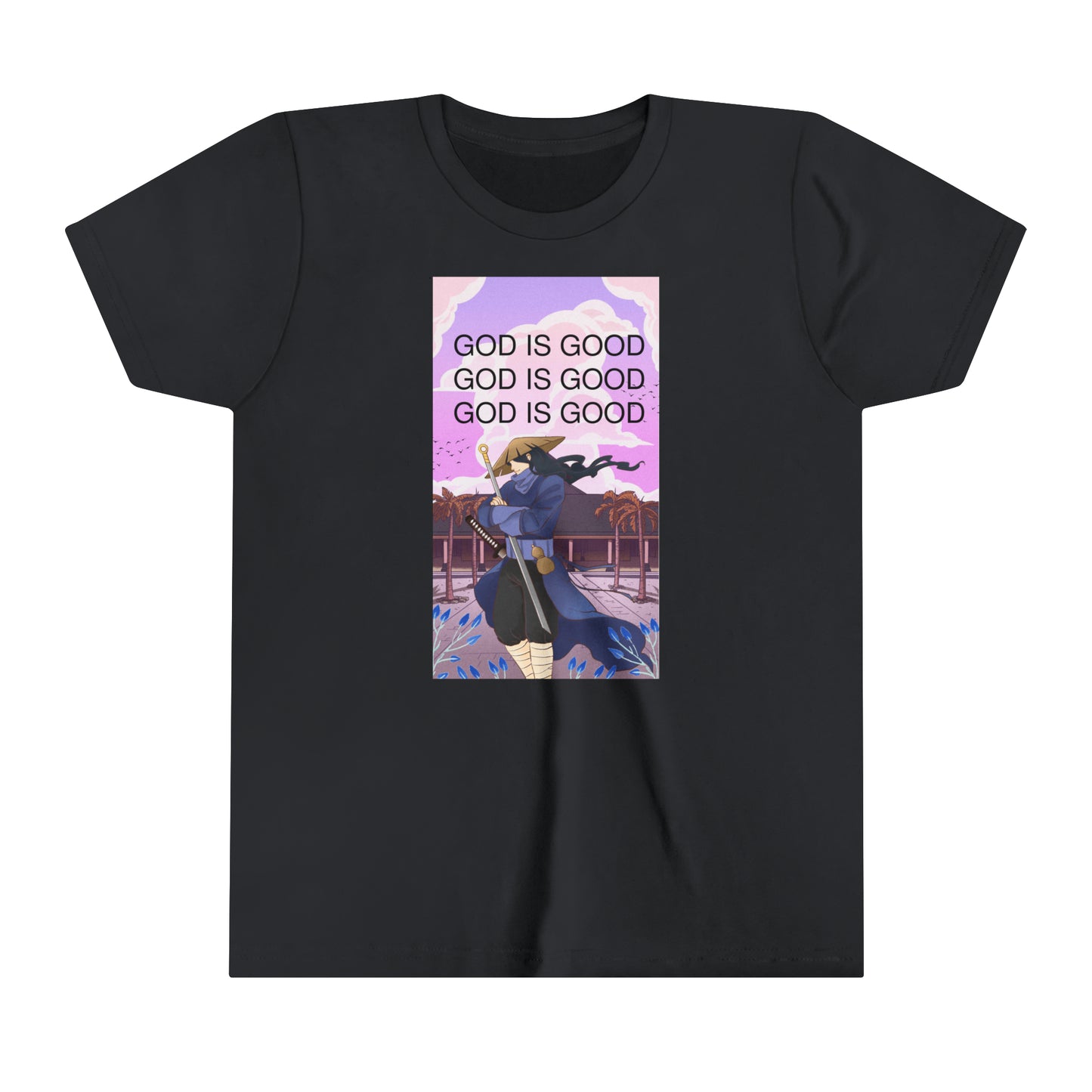 Anime God Is Good Youth Short Sleeve Tee