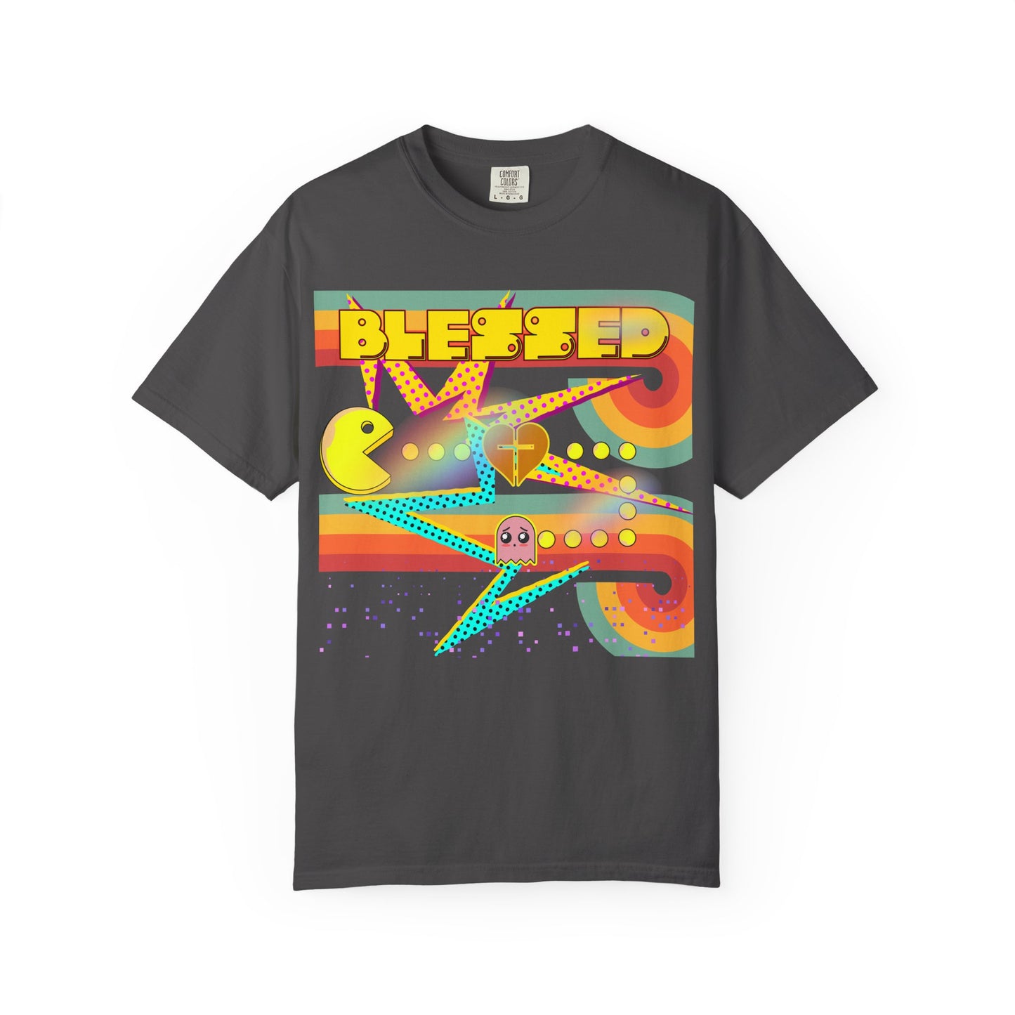 Retro Graphic T-Shirt, Blessed T-Shirt, Fun Casual Wear, Gift for Gamers, Vintage Style Tee