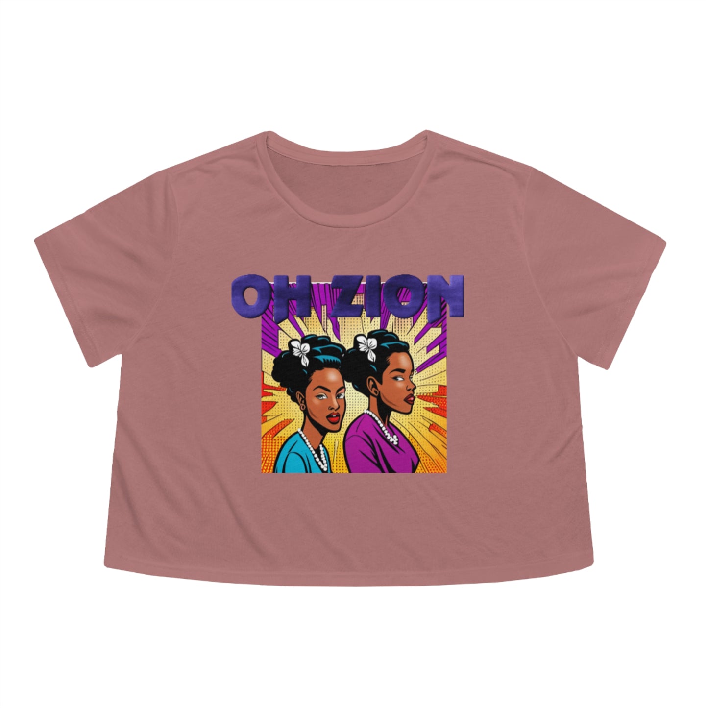 Oh Zion Women's Flowy Cropped Tee