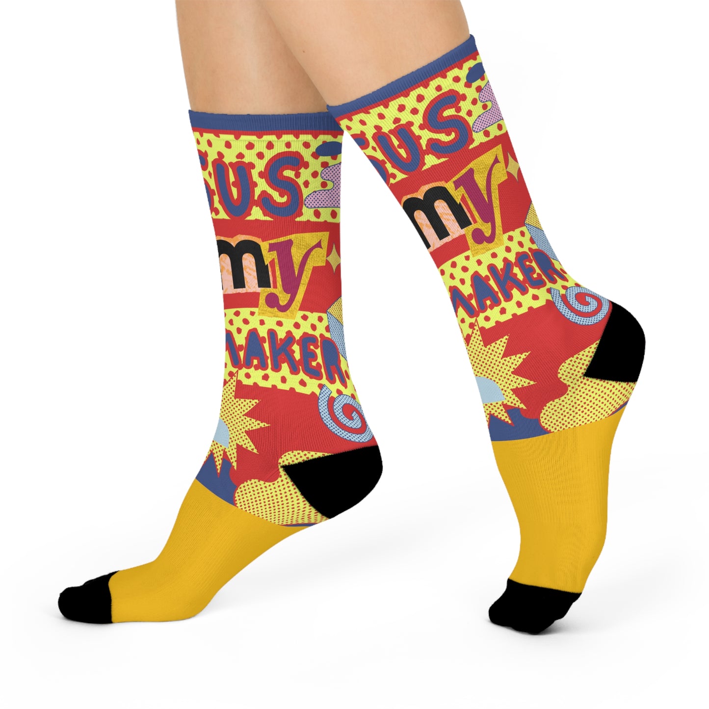 Jesus is My Waymaker Cushioned Crew Socks