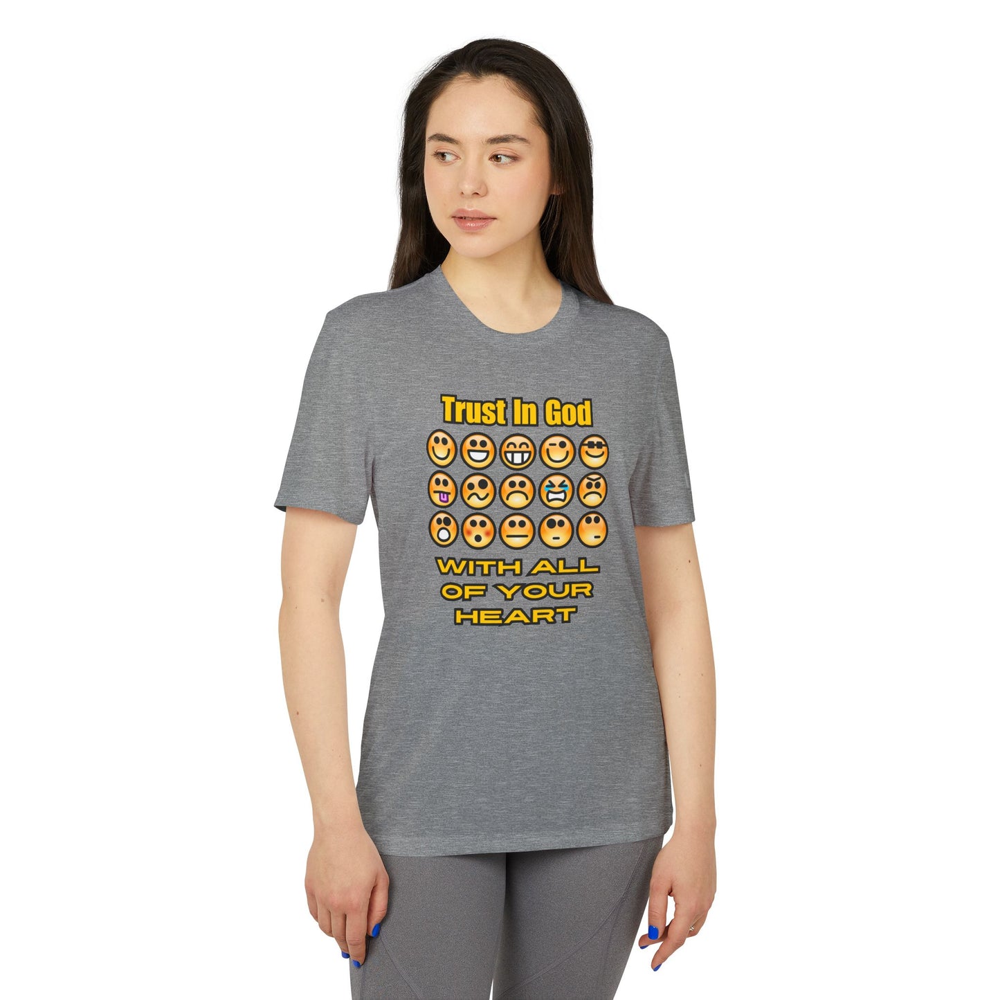 Trust in God Emoji Expression Unisex Tee