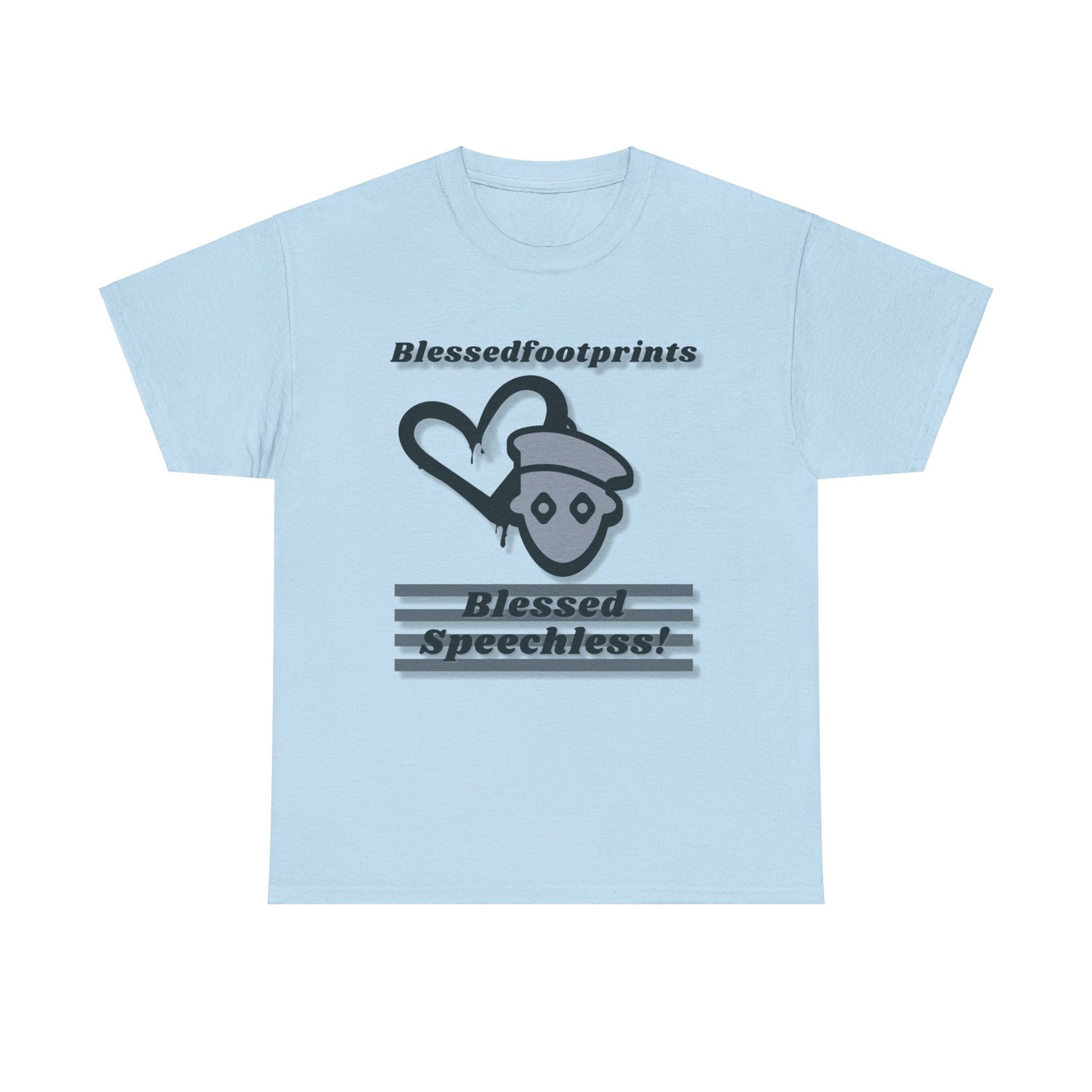 Blessedfootprints Collection Speechless Unisex Heavy Cotton Tee