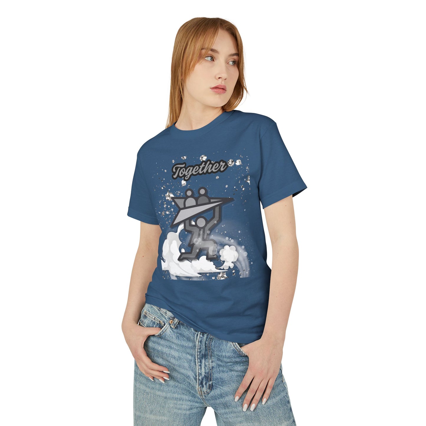 Uplift Together Unisex Heavyweight Cotton Tee - Motivational Graphic Shirt