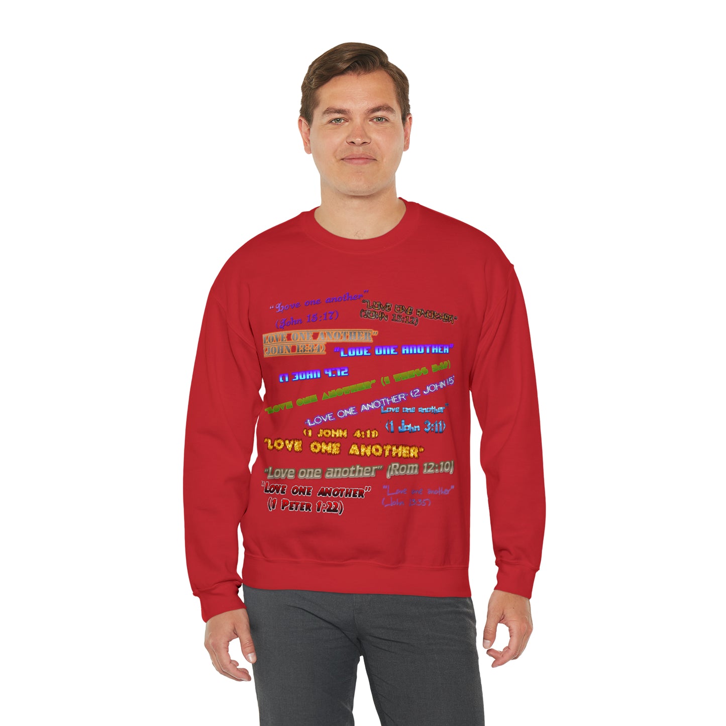 Love One Another Unisex Heavy Blend™ Crewneck Sweatshirt