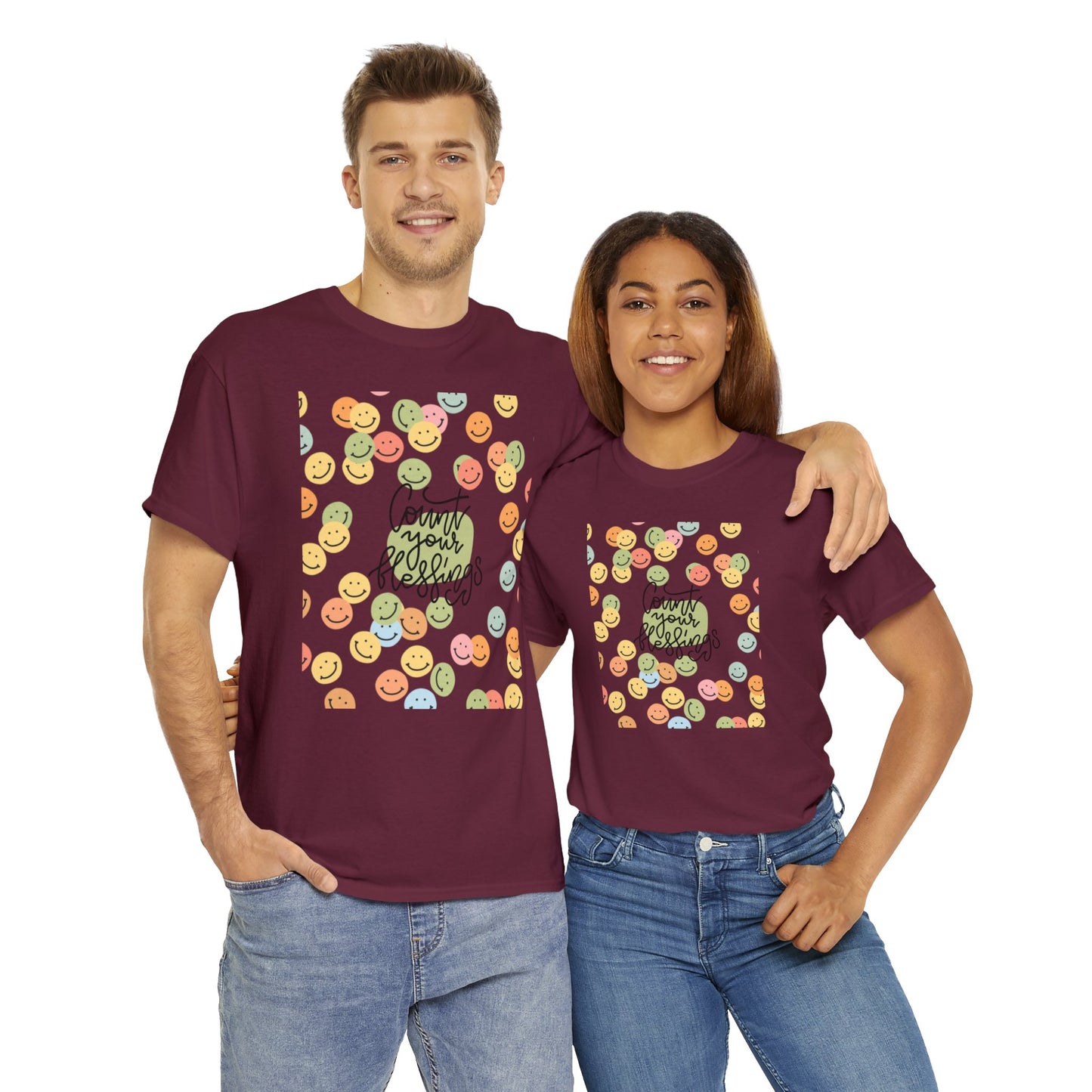 Count Your Blessings Unisex Heavy Cotton Tee