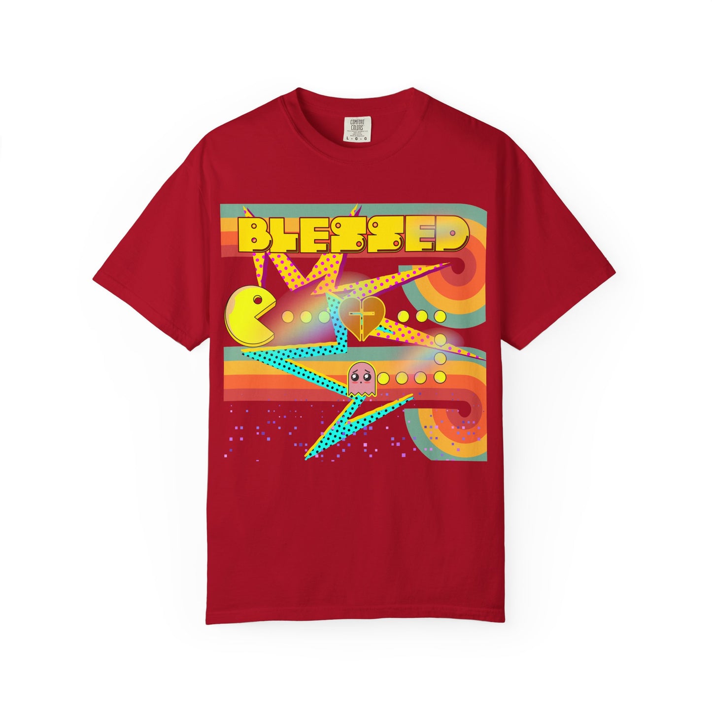 Retro Graphic T-Shirt, Blessed T-Shirt, Fun Casual Wear, Gift for Gamers, Vintage Style Tee