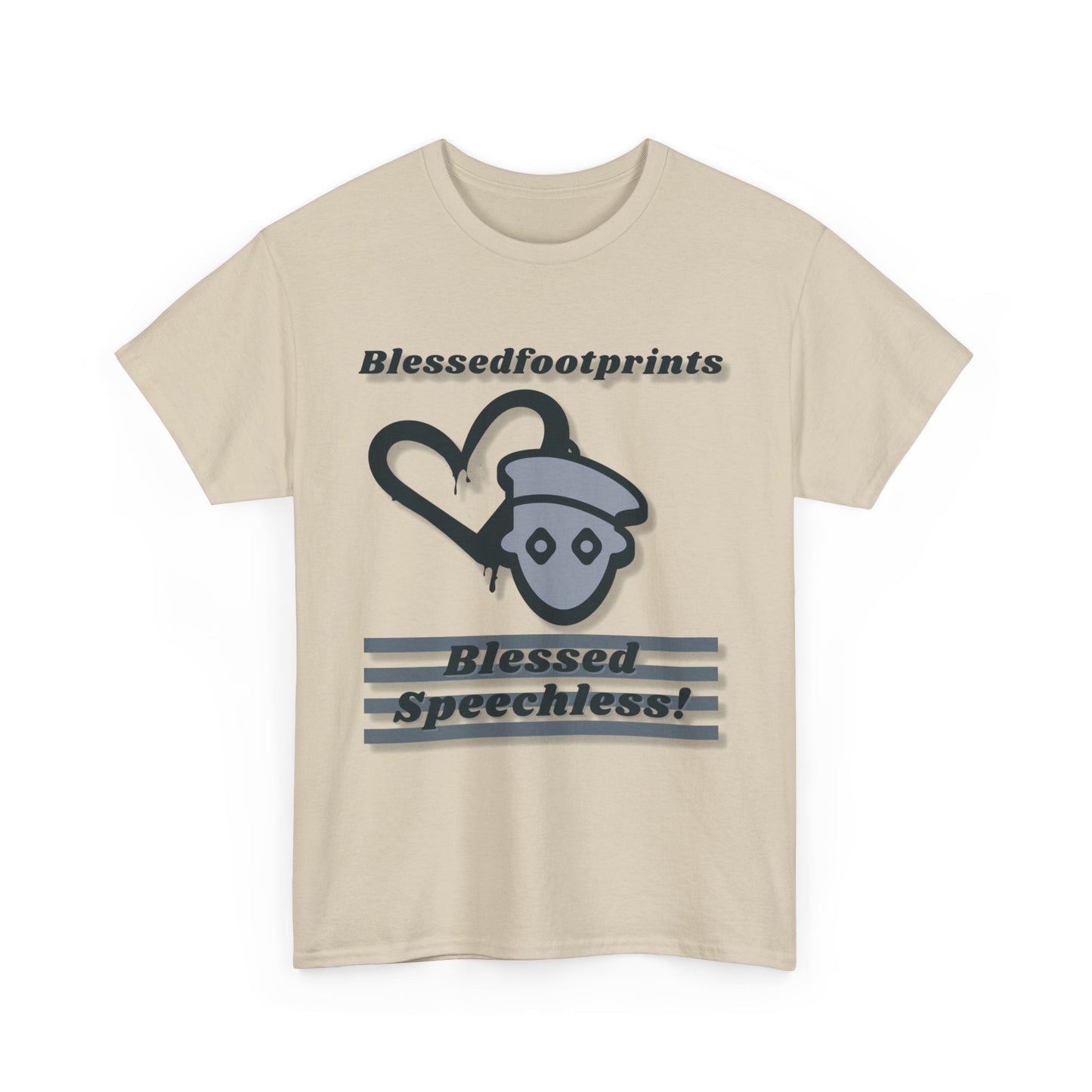 Blessedfootprints Collection Speechless Unisex Heavy Cotton Tee