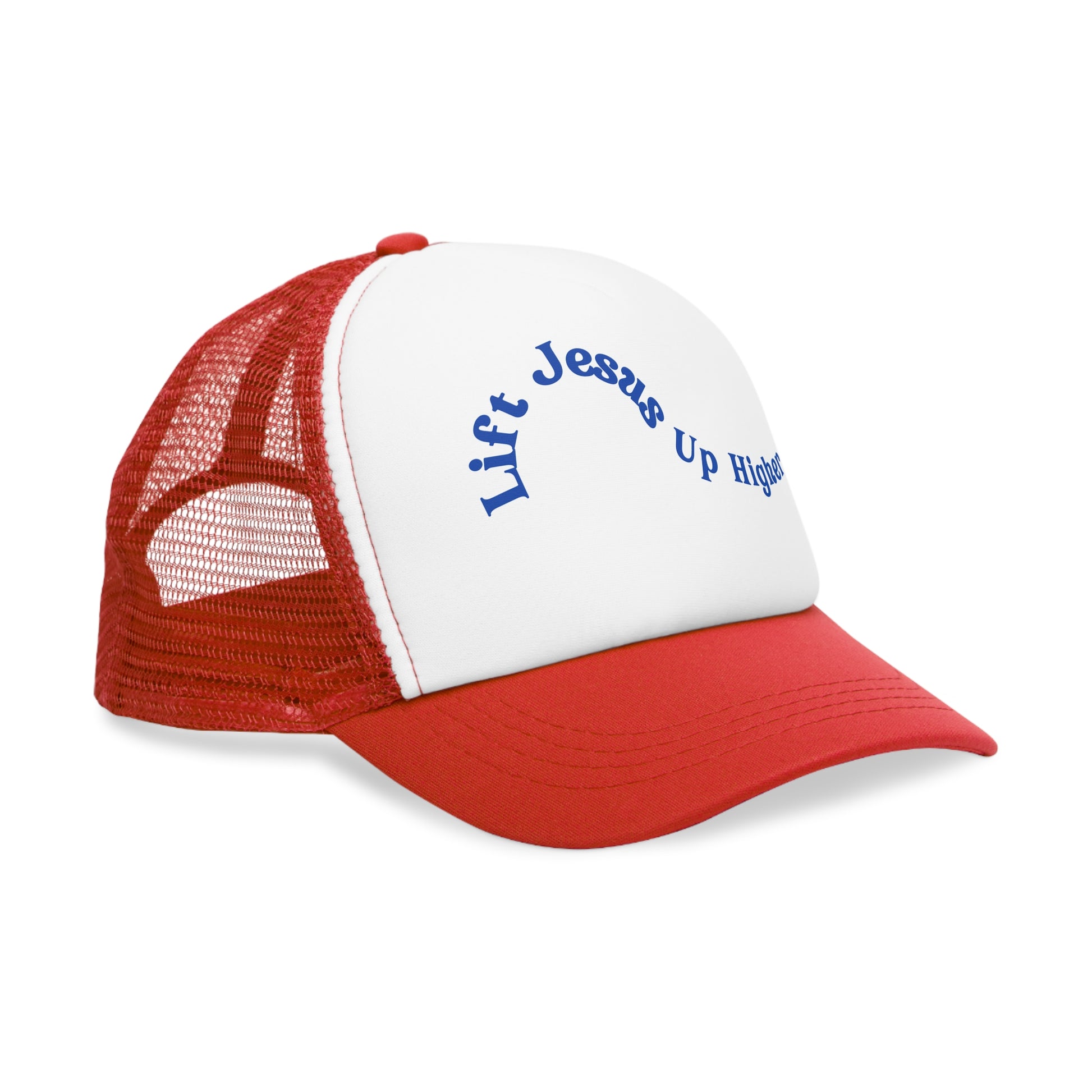 "Lift Jesus Mesh Cap - Embrace Faith with Stylish Headwear"