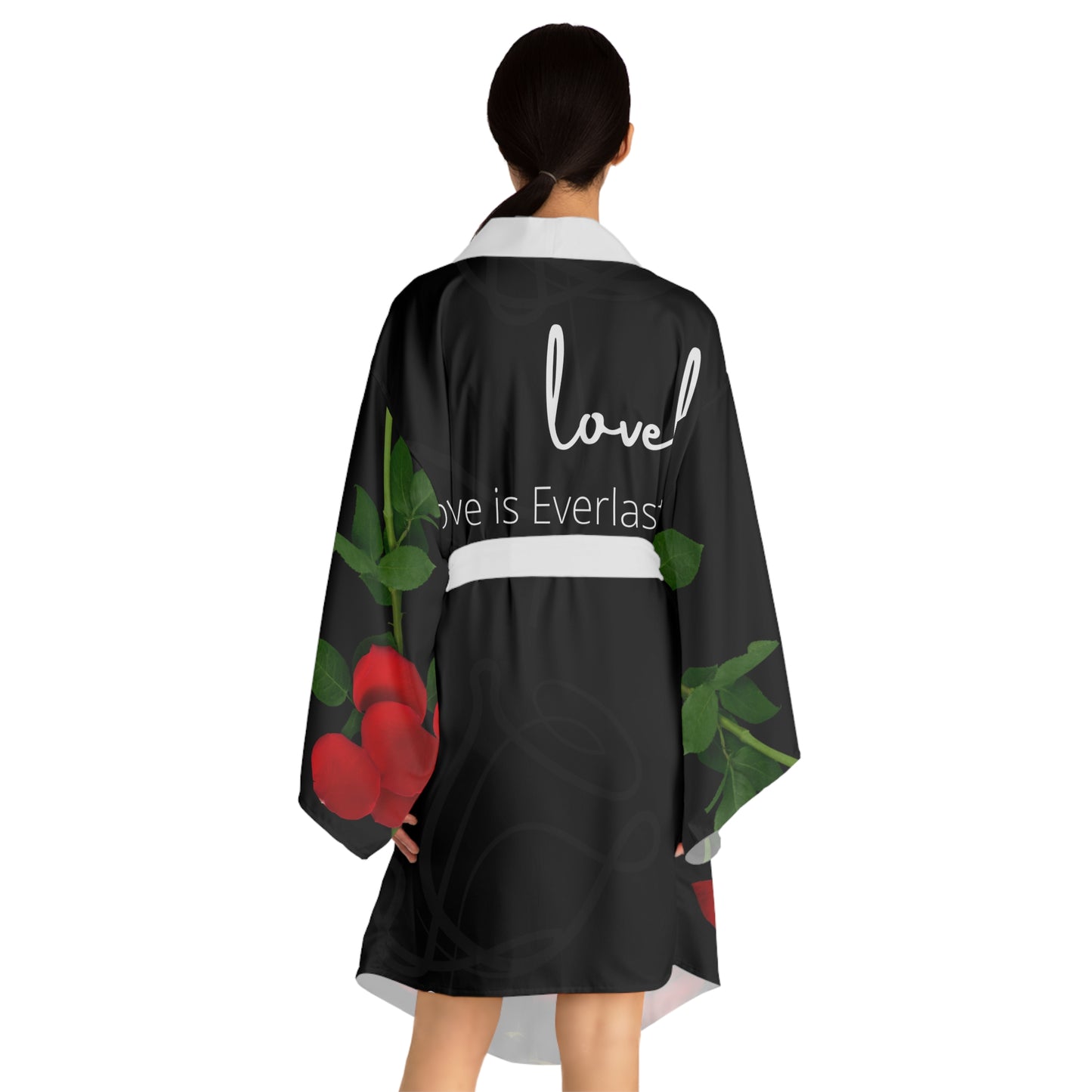 Love is Everlasting Long Sleeve Kimono Robe