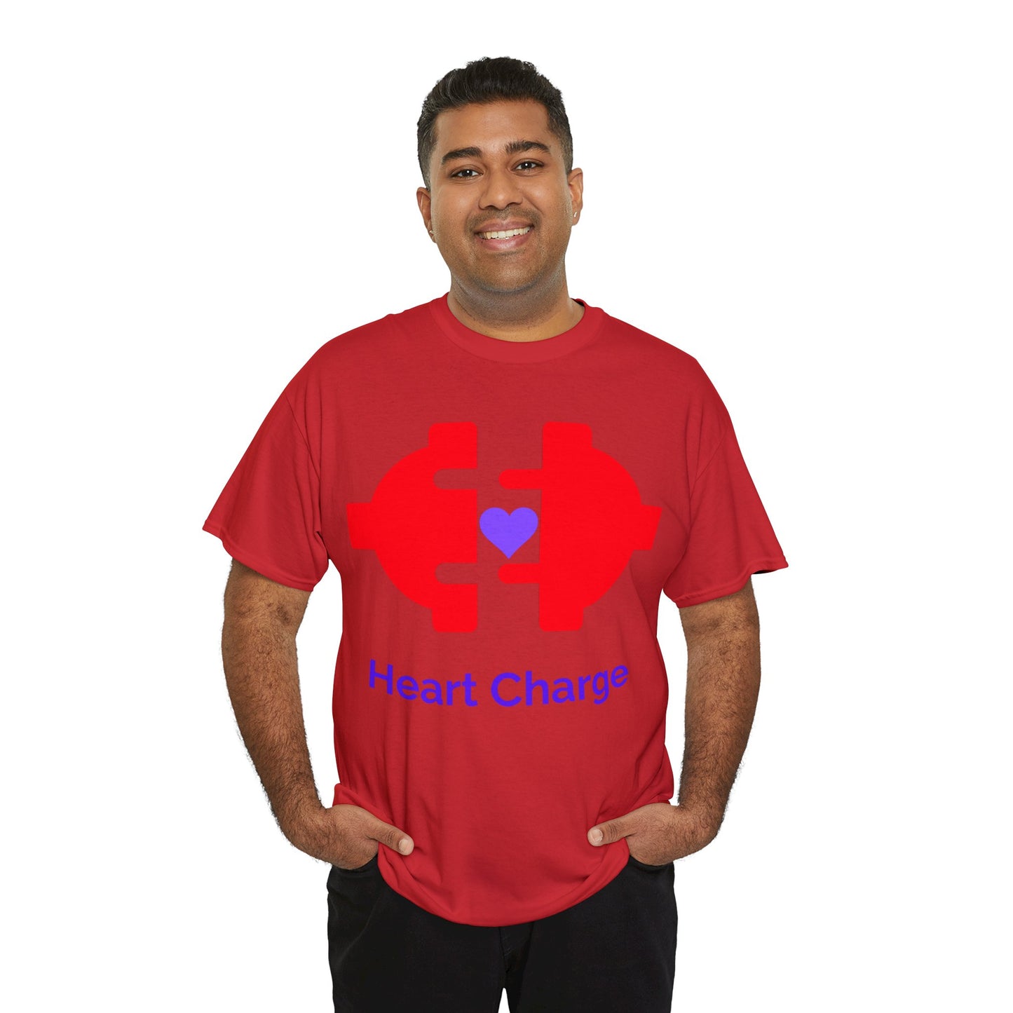 Heart Charge Unisex Heavy Cotton Tee