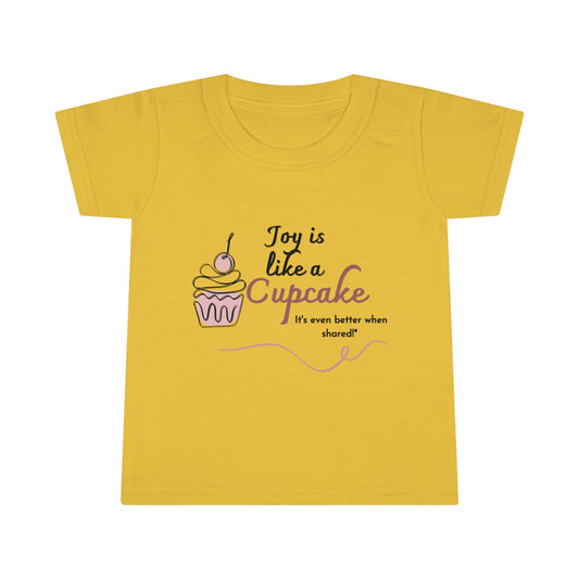 Joyful Toddler Cupcake T-Shirt: Share the Sweetness