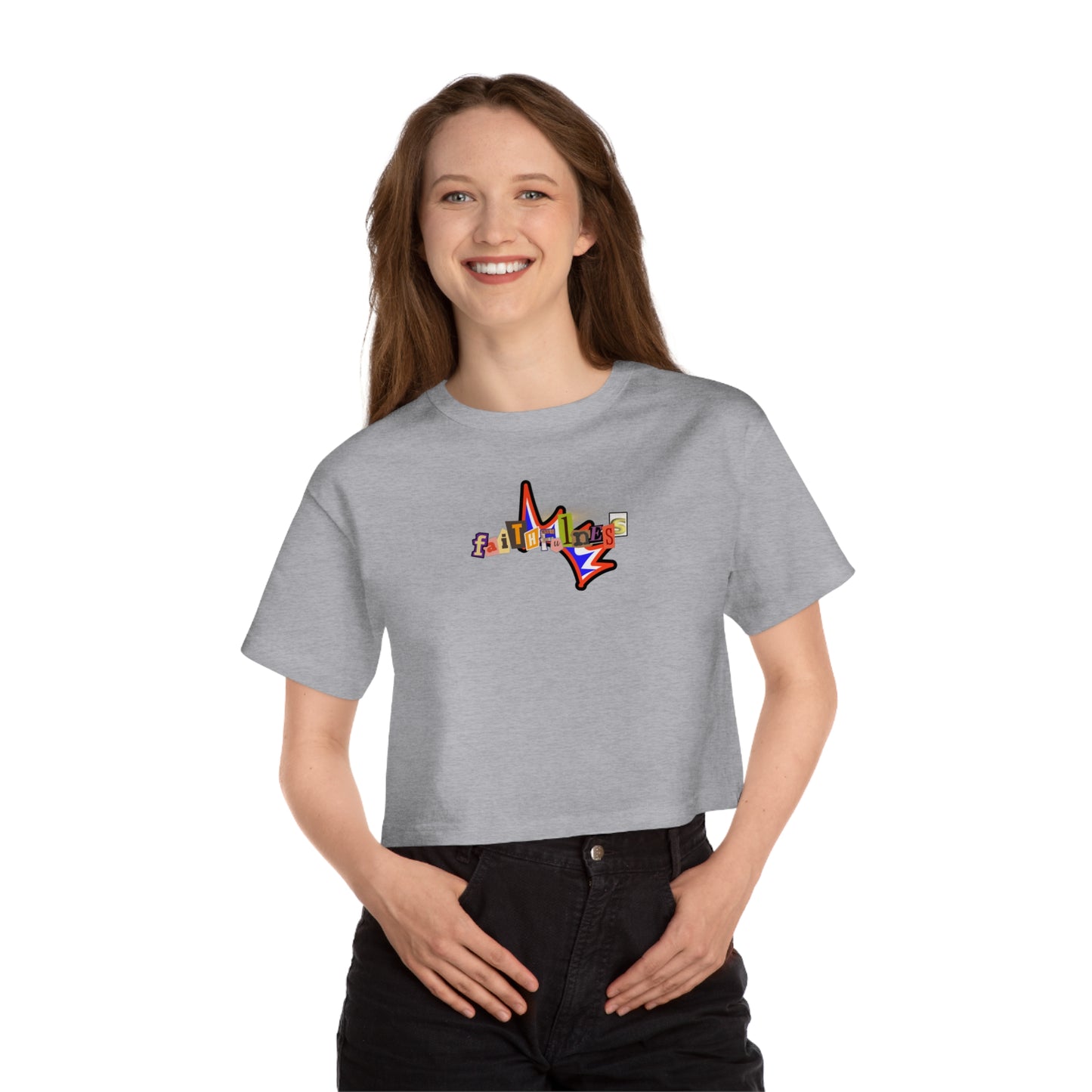 Champion "Faithfulness" Women's Crop Top – A Modern Faith-Based Classic