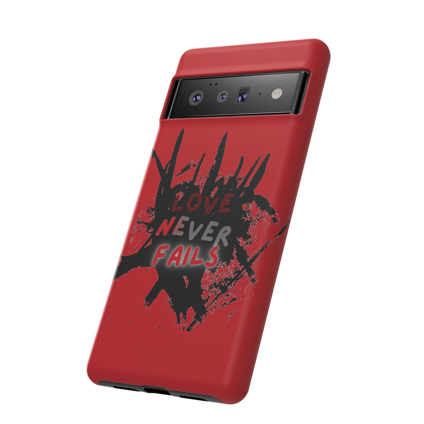 Love Never Fails Red Tough Cases