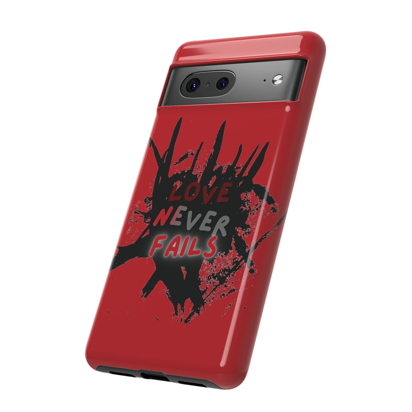 Love Never Fails Red Tough Cases